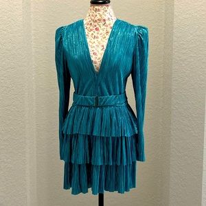 Sabina Musayev X Revolve Carry Mini Dress in Aquamarine NWOT